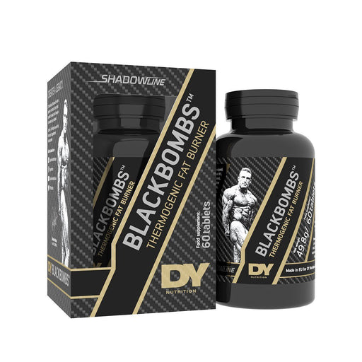 DY Nutrition Black Bombs Fat Burner Supplement 60 Tabs Unflavoured | High-Quality Slimming and Weight Management | MySupplementShop.co.uk
