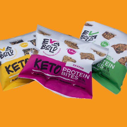 Eva Bold Keto Protein Crackers 20x30g Rosemary & Pink Salt | High-Quality Sports & Nutrition | MySupplementShop.co.uk