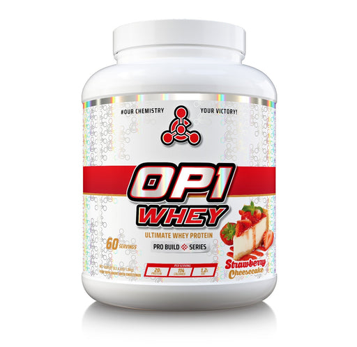 Chemical Warfare OP1 Whey Protein 1.8kg Strawberry Cheesecake | High-Quality Protein Supplement Powder | MySupplementShop.co.uk