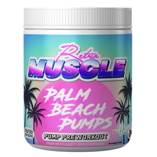 Retro Muscle Palm Beach Pumps 480g | High-Quality Health & Nutrition | MySupplementShop.co.uk