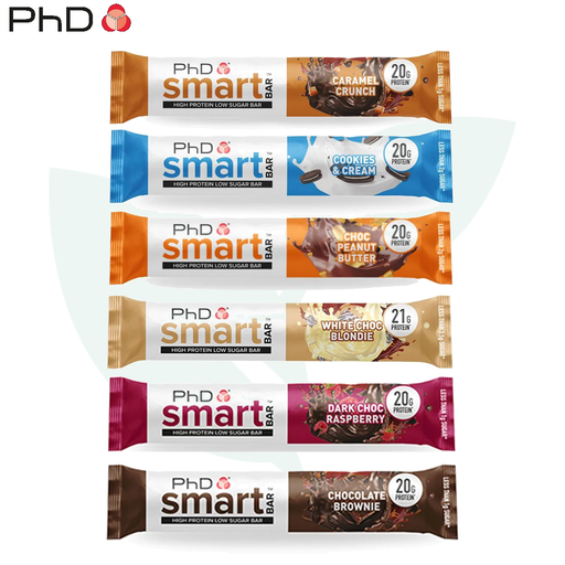 PhD Nutrition Smart Bar 12 x 64g | High-Quality Protein Bars | MySupplementShop.co.uk