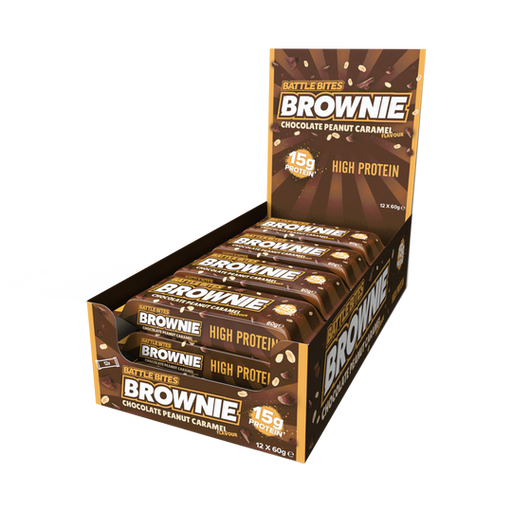 Battle Snacks Bites Brownie 12x60g Chocolate Peanut Caramel | High-Quality Health Foods | MySupplementShop.co.uk