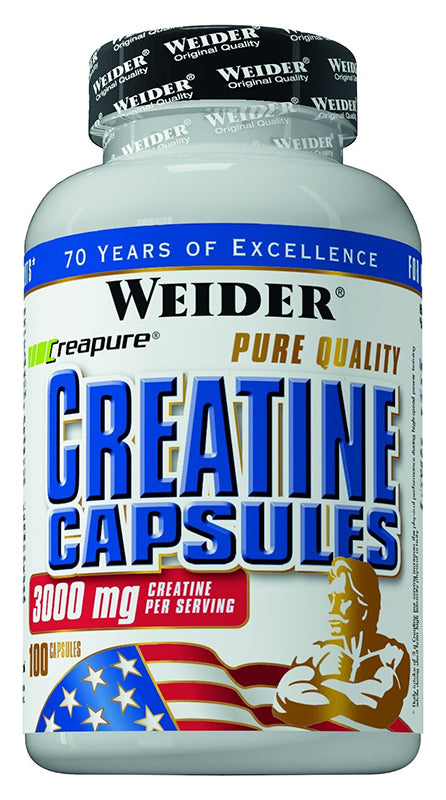 Weider Creatine Capsules - 100 caps | High-Quality Creatine Supplements | MySupplementShop.co.uk