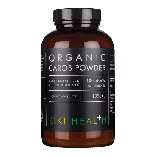 Kiki Health Organic RAW Carob Powder 185g | High-Quality Vitamins & Supplements | MySupplementShop.co.uk