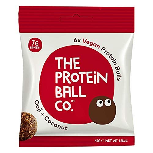 The Protein Ball Co Vegan Protein Balls 10x45g Goji & Coconut | High-Quality Sports Nutrition | MySupplementShop.co.uk