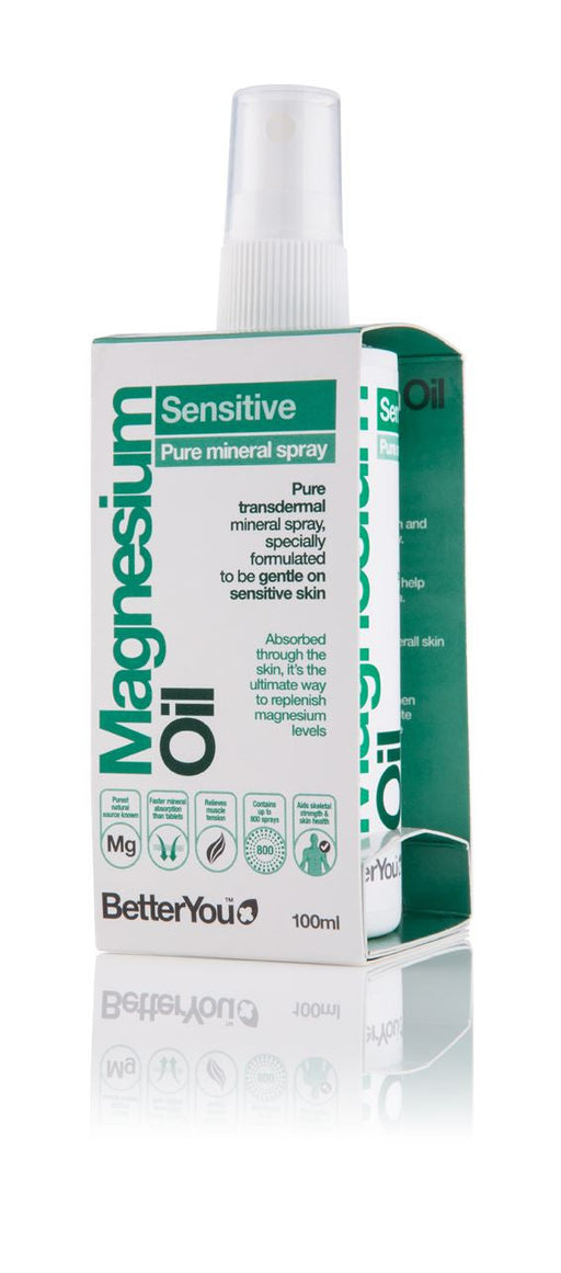BetterYou Magnesium Oil Sensitive 100ml | High-Quality Vitamins & Supplements | MySupplementShop.co.uk