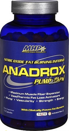 MHP Anadrox Pump & Burn - 112 caps | High-Quality Nitric Oxide Boosters | MySupplementShop.co.uk