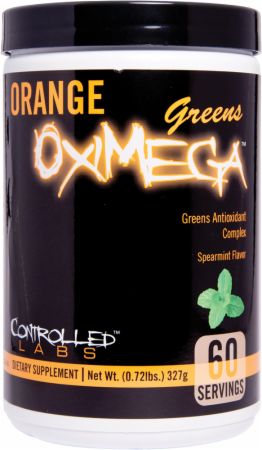 Controlled Labs Orange OxiMega Greens, Spearmint Flavor - 327 grams | High-Quality Health and Wellbeing | MySupplementShop.co.uk