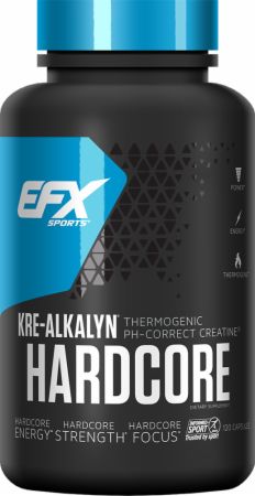 EFX Sports Kre-Alkalyn Hardcore - 120 caps | High-Quality Creatine Supplements | MySupplementShop.co.uk
