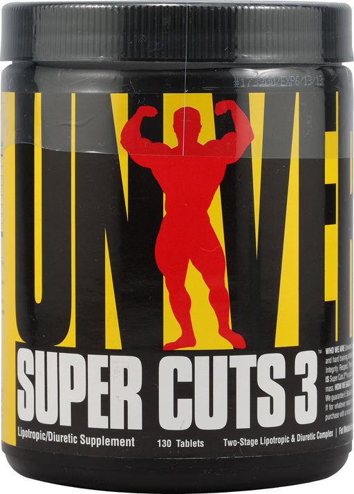 Universal Nutrition Super Cuts 3 - 130 tablets | High-Quality Slimming and Weight Management | MySupplementShop.co.uk