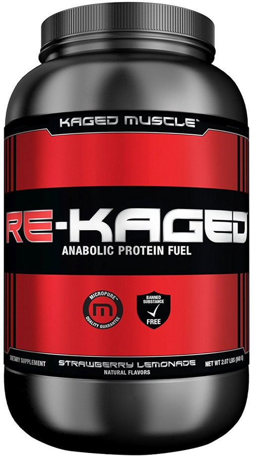 Kaged Muscle Re-Kaged, Strawberry Lemonade - 940 grams | High-Quality Protein | MySupplementShop.co.uk