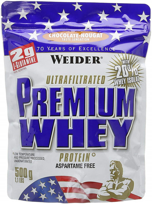 Weider Premium Whey, Chocolate Nougat - 500 grams | High-Quality Protein | MySupplementShop.co.uk