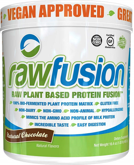 SAN RawFusion, Natural Chocolate - 452 grams | High-Quality Protein | MySupplementShop.co.uk