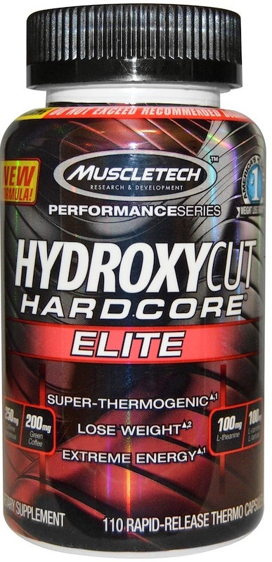 MuscleTech Hydroxycut Hardcore Elite - 110 caps | High-Quality Slimming and Weight Management | MySupplementShop.co.uk