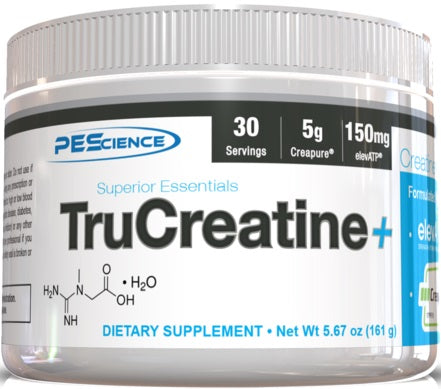 PEScience TruCreatine+, Unflavored - 161 grams | High-Quality Creatine Supplements | MySupplementShop.co.uk