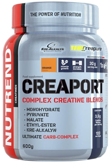Nutrend Creaport, Orange - 600 grams | High-Quality Creatine Supplements | MySupplementShop.co.uk