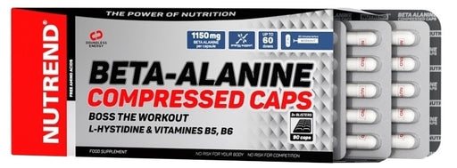 Nutrend Beta-Alanine Compressed Caps - 90 caps | High-Quality Amino Acids and BCAAs | MySupplementShop.co.uk