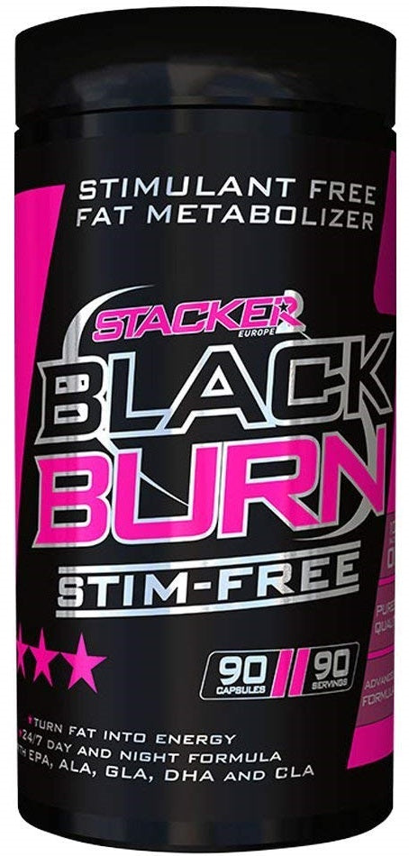 Stacker2 Europe Black Burn STIM-Free - 90 caps | High-Quality Slimming and Weight Management | MySupplementShop.co.uk