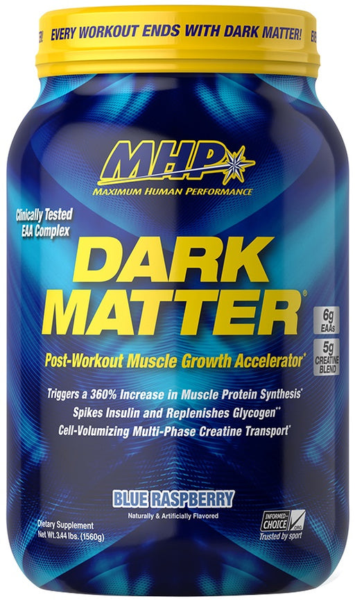 MHP Dark Matter, Blue Raspberry - 1560 grams | High-Quality Pre & Post Workout | MySupplementShop.co.uk