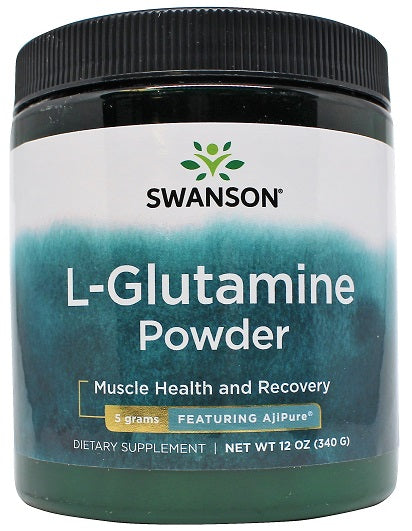 Swanson AjiPure L-Glutamine Powder - 340g | High-Quality L-Glutamine, Glutamine | MySupplementShop.co.uk