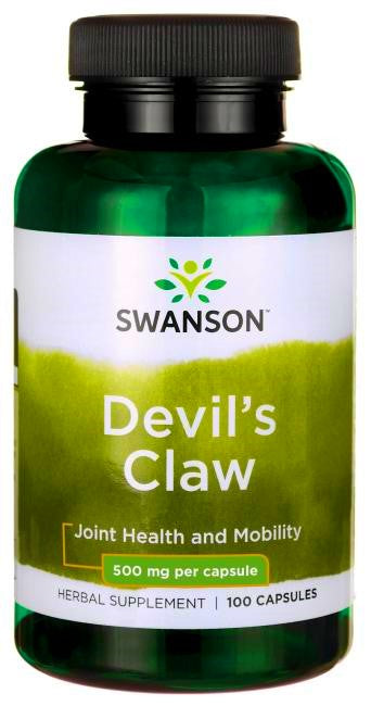 Swanson Devil's Claw, 500mg - 100 caps | High-Quality Joint Support | MySupplementShop.co.uk