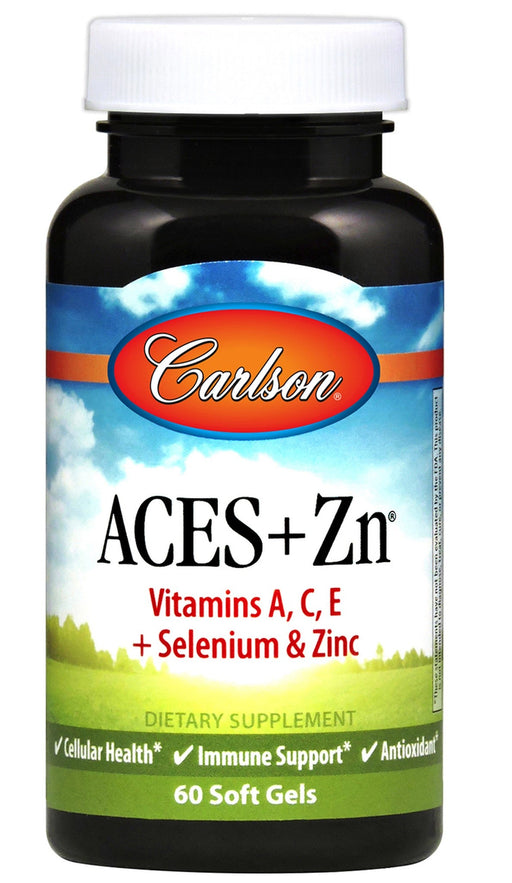 Carlson Labs ACES + Zn - 60 softgels | High-Quality Vitamins & Minerals | MySupplementShop.co.uk