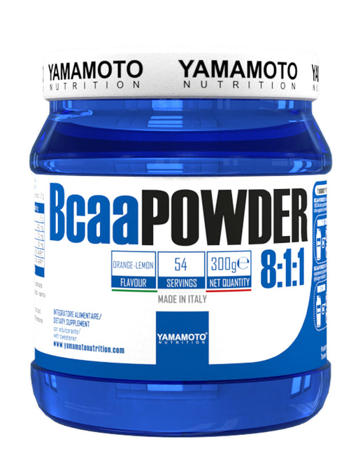 Yamamoto Nutrition BCAA Powder 8:1:1, Orange Lemon - 300 grams | High-Quality Amino Acids and BCAAs | MySupplementShop.co.uk