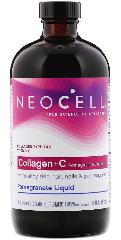 NeoCell Collagen + C, Pomegranate Liquid - 473 ml. | High-Quality Joint Support | MySupplementShop.co.uk