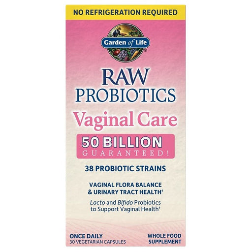 Garden of Life Raw Probiotics Vaginal Care (Shelf-Stable) - 30 vcaps | High-Quality Bacterial Cultures | MySupplementShop.co.uk