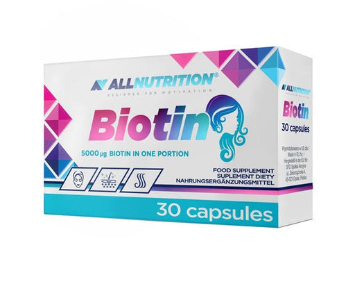 Allnutrition Biotin, 5000mcg - 30 caps | High-Quality Combination Multivitamins & Minerals | MySupplementShop.co.uk
