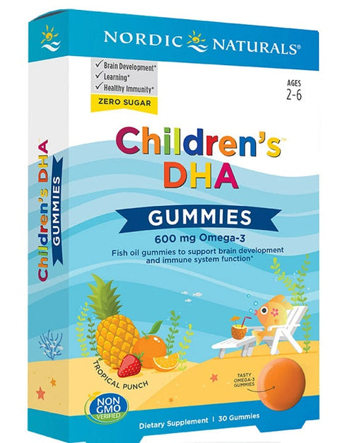 Nordic Naturals Children's DHA Gummies, 600mg - 30 gummies | High-Quality Health and Wellbeing | MySupplementShop.co.uk