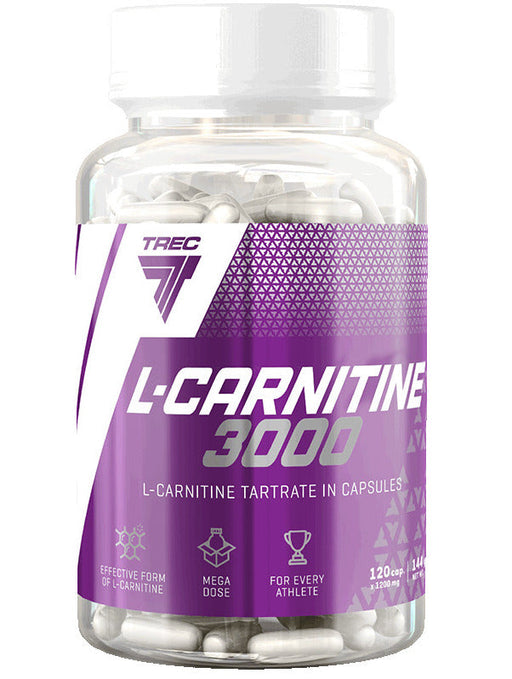 Trec Nutrition L-Carnitine 3000 - 120 caps | High-Quality Slimming and Weight Management | MySupplementShop.co.uk