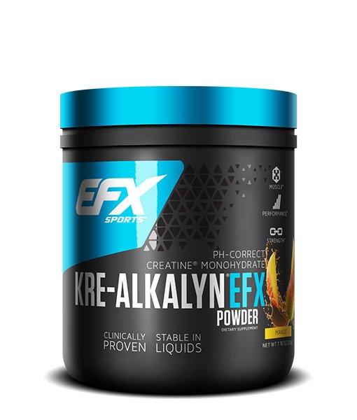 EFX Sports Kre-Alkalyn EFX Powder, Mango - 220 grams | High-Quality Creatine Supplements | MySupplementShop.co.uk