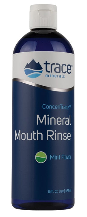Trace Minerals ConcenTrace Mineral Mouth Rinse, Mint - 473 ml. | High-Quality Mouthwashes | MySupplementShop.co.uk