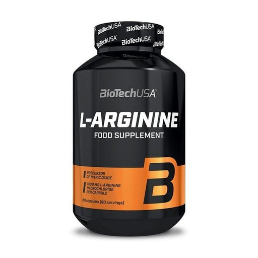 BioTechUSA L-Arginine - 90 mega caps | High-Quality Amino Acids and BCAAs | MySupplementShop.co.uk