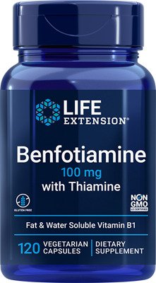 Life Extension Benfotiamine with Thiamine, 100mg - 120 vcaps | High-Quality Slimming and Weight Management | MySupplementShop.co.uk