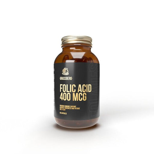 Grassberg Folic Acid, 400mcg - 60 caps | High-Quality Sports Supplements | MySupplementShop.co.uk