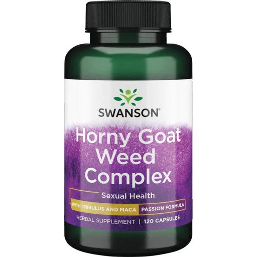 Swanson Horny Goat Weed Complex - 120 caps | High-Quality Sports Supplements | MySupplementShop.co.uk