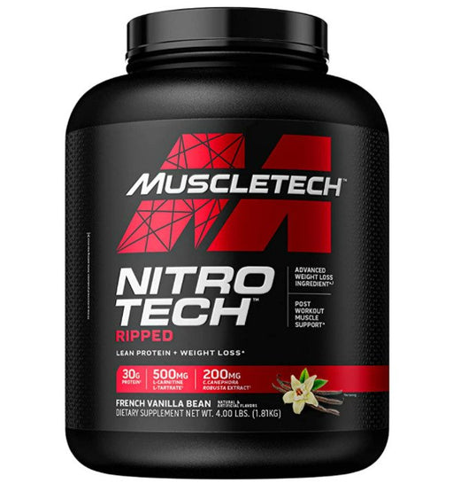 MuscleTech Nitro-Tech Ripped, French Vanilla Bean - 1810 grams | High-Quality Protein | MySupplementShop.co.uk