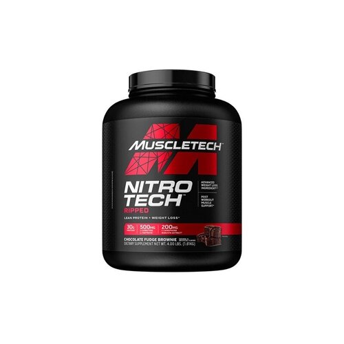 MuscleTech Nitro-Tech Ripped, Chocolate Fudge Brownie - 1810 grams | High-Quality Protein | MySupplementShop.co.uk