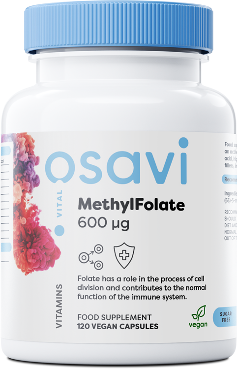 Osavi MethylFolate, 600mcg - 120 vegan caps | High-Quality Sports Supplements | MySupplementShop.co.uk