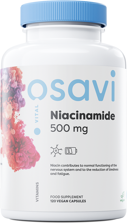Osavi Niacinamide, 500mg - 120 vegan caps | High-Quality Vitamin B6 | MySupplementShop.co.uk