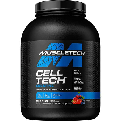 MuscleTech Cell-Tech, Fruit Punch - 2720 grams | High-Quality Creatine Supplements | MySupplementShop.co.uk