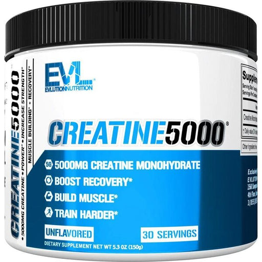 EVLution Nutrition Creatine 5000, Unflavored - 150 grams | High-Quality Creatine Supplements | MySupplementShop.co.uk
