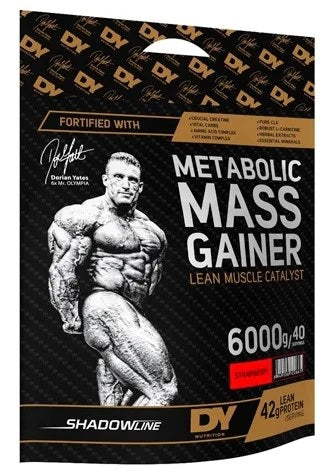 Dorian Yates Metabolic Mass Gainer, Strawberry - 6000 grams | High-Quality Creatine Supplements | MySupplementShop.co.uk