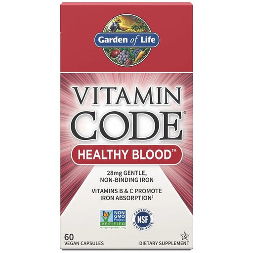 Garden of Life Vitamin Code Healthy Blood - 60 vegan caps | High-Quality Health and Wellbeing | MySupplementShop.co.uk