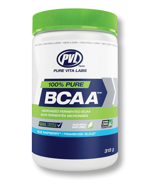 PVL Essentials 100% Pure BCAA, Blue Raspberry - 315 grams | High-Quality Amino Acids and BCAAs | MySupplementShop.co.uk