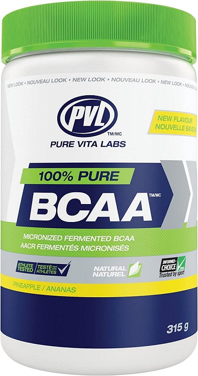 PVL Essentials 100% Pure BCAA, Pineapple - 315 grams | High-Quality Amino Acids and BCAAs | MySupplementShop.co.uk