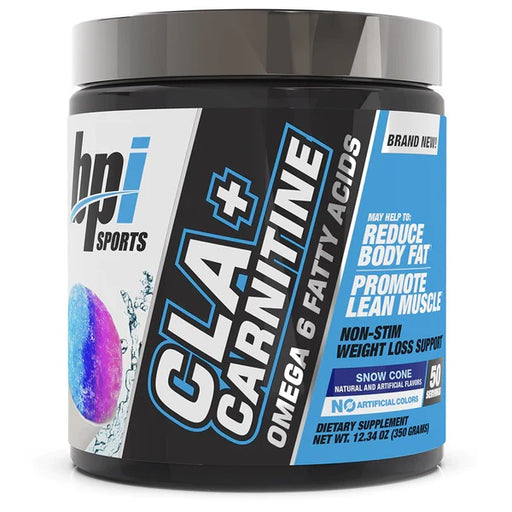 BPI Sports CLA + Carnitine, Snow Cone - 350 grams | High-Quality Slimming and Weight Management | MySupplementShop.co.uk