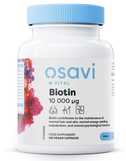 Osavi Biotin, 10 000mcg - 120 vegan caps | High-Quality Supplements for Women | MySupplementShop.co.uk